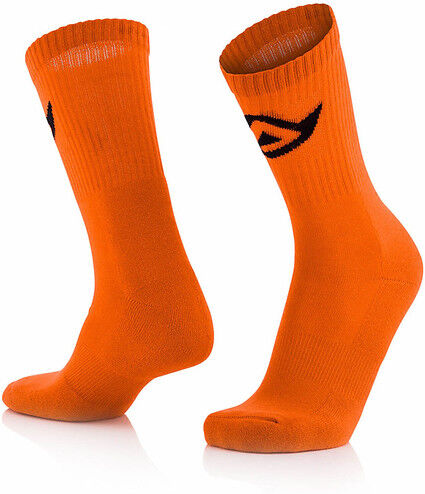 Calze Moto Corte Acerbis Cotton Socks Arancio Fluo taglia S/M