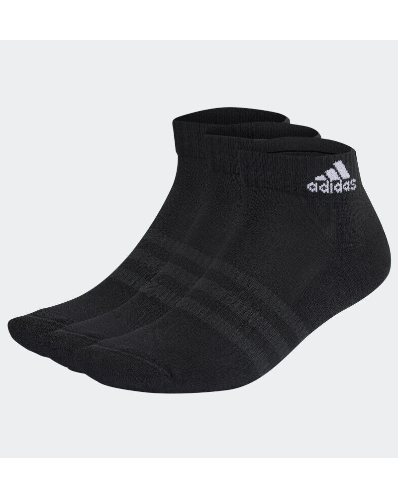 adidas Calze Calzini Cushioned Sportswear (3 paia) Unisex Nero cotone