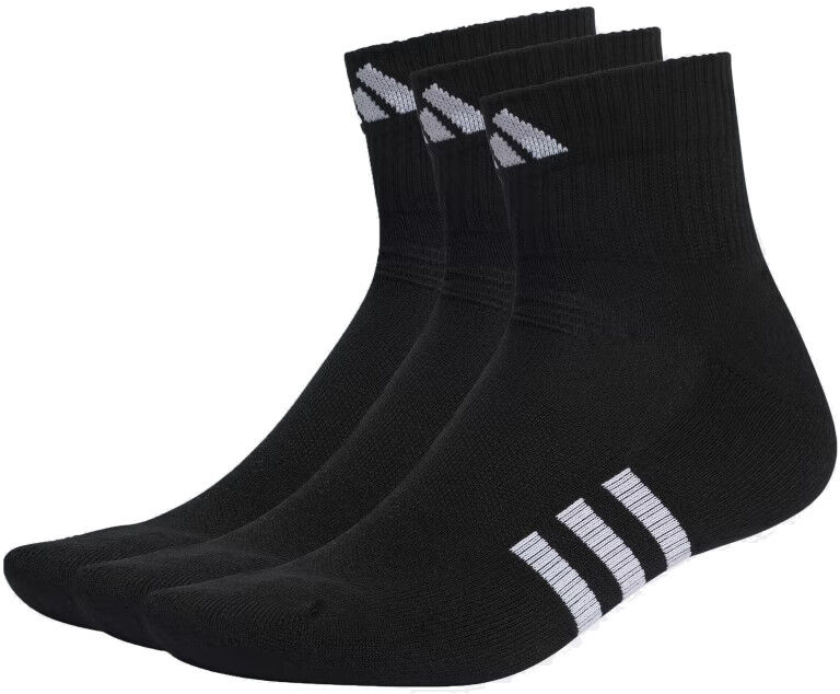 adidas Calze calzini socks Performance Cushioned mid cut 3 paia Nero