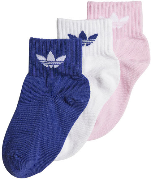 adidas Originals Ankle - calzini corti - bambino Blue/White/Pink S