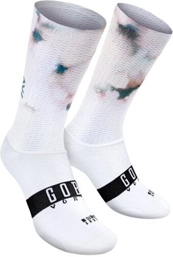 Gobik Vortex - calzini ciclismo White/Green L/XL