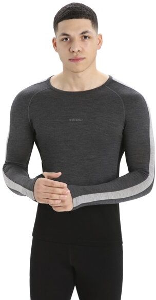 Icebreaker 200 ZoneKnit Merino - maglietta tecnica manica lunga - uomo Black S