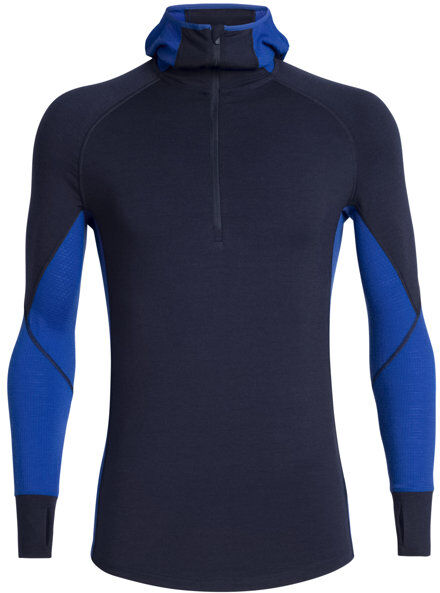 Icebreaker 260 Zone LS Half Zip Hood - maglietta tecnica - uomo Blue S