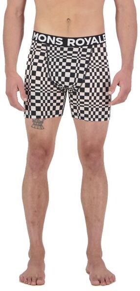 Mons Royale Hold' Em - boxer - uomo Black/White L