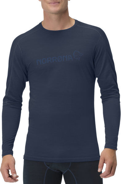 Norrona Falketind equaliser merino - maglietta tecnica - uomo Dark Blue S