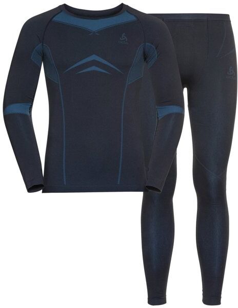 Odlo Winter Specials Performance Evolution Warm - set intimo - uomo Dark Blue L