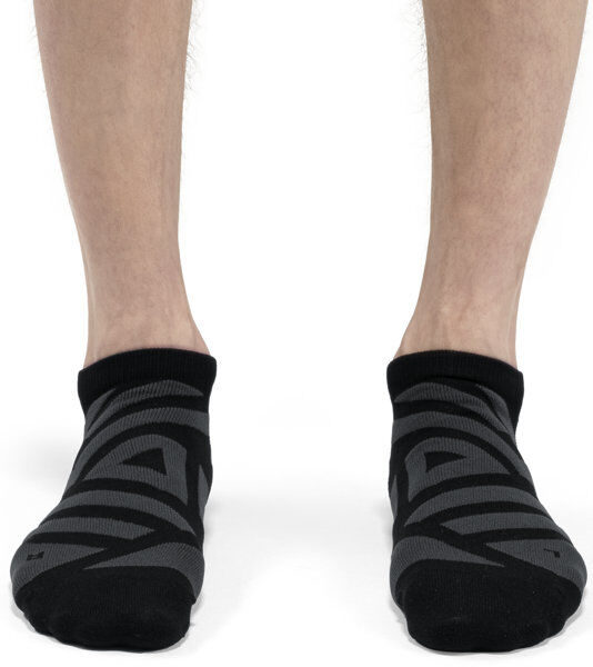 On Performance Low Sock - calzini corti running - uomo Grey/Black L (EU 44-45)