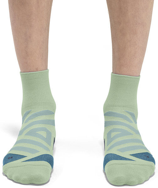 On Performance Mid Sock M - calzini running - uomo Light Green L (EU 44-45)