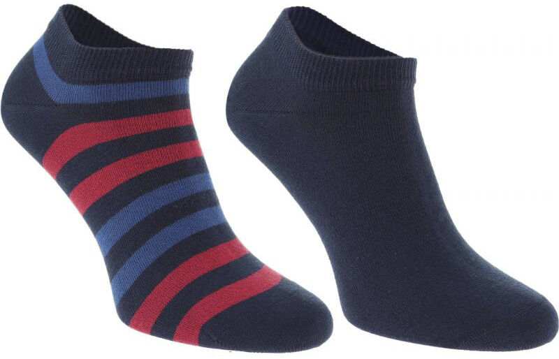 Tommy Hilfiger Duo Stripe 2 pairs - calzini corti - uomo Blue/Red 39/42