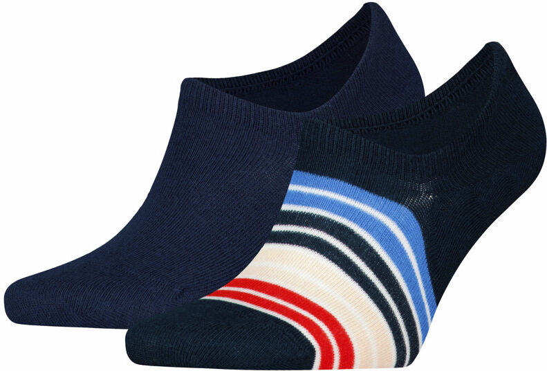 Tommy Hilfiger Multicolor Stripes M - calzini corti - uomo Blue 39/42