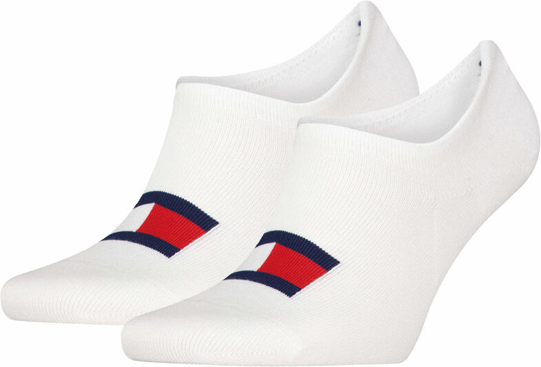 Tommy Jeans Footie Flag - calzini corti White 43/46