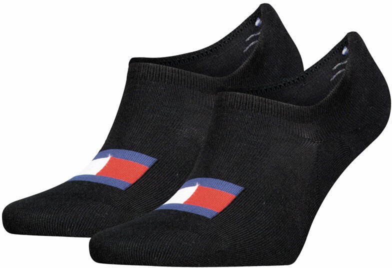 Tommy Jeans Footie Flag - calzini corti Black 43/46