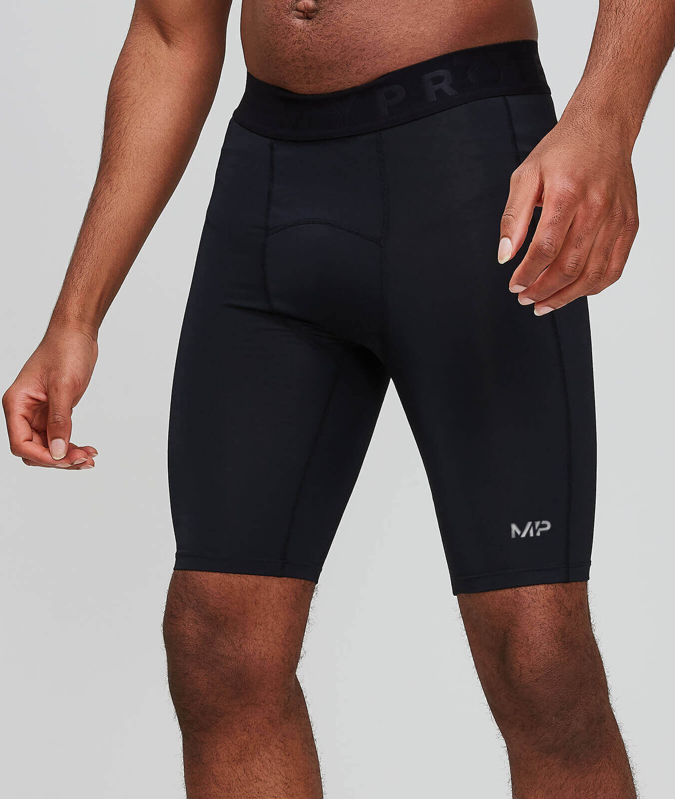 Mp Pantaloncini sportivi attillati  Essentials Base da uomo - Neri - XS