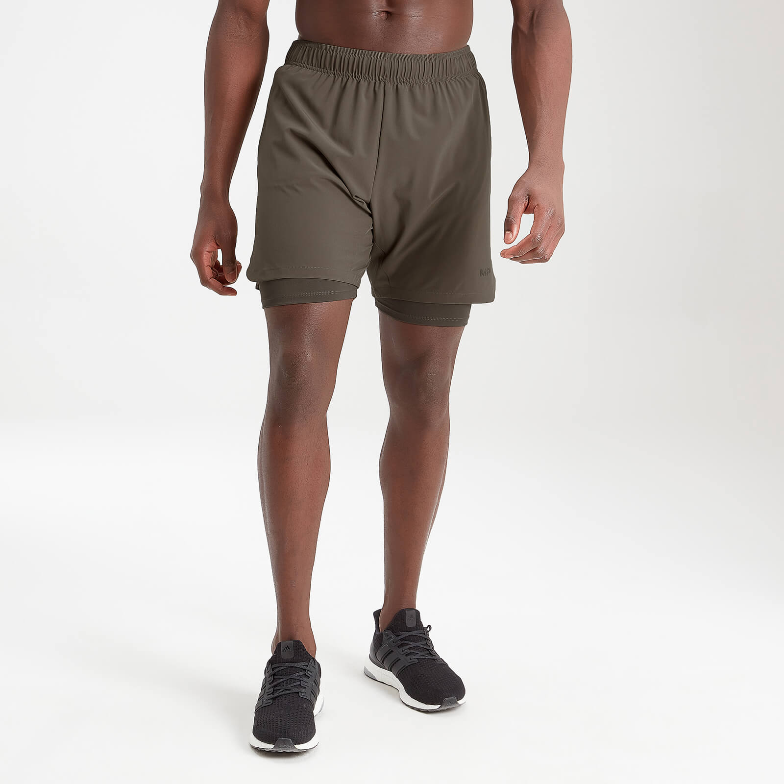 Mp Men's Essentials Training 2-In-1 Shorts - Dark Olive - XS