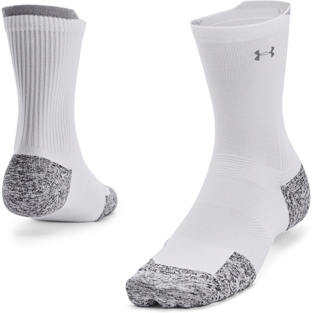 Under Armour Calzini Armourdry Run Cushion Crew - Adulto - S - Bianco