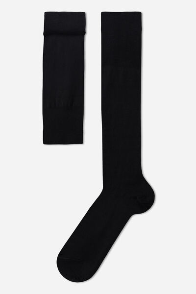 Calzedonia Calze Lunghe in Filo di Scozia da Uomo Uomo Nero 10