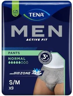 Tena Men Active Fit Slip Assorbente Uomo Taglia S/M 9 Pezzi