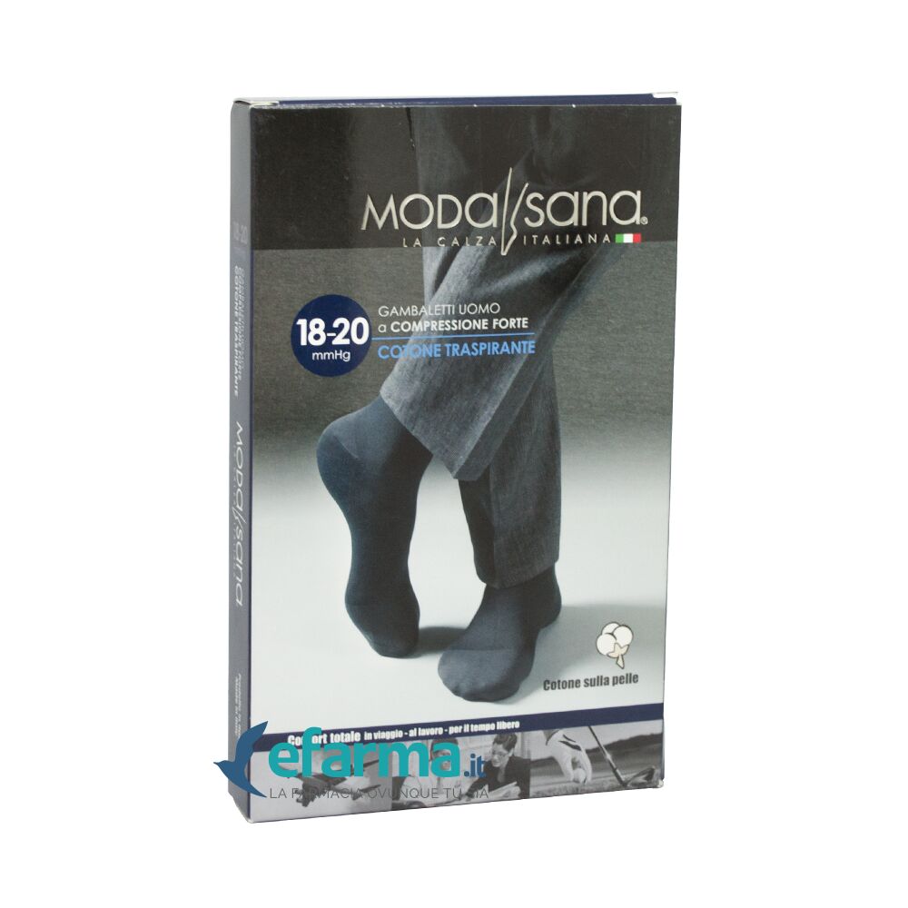 Modasana Gambaletti Uomo Cotone Compressione Forte Antracite Taglia XXL