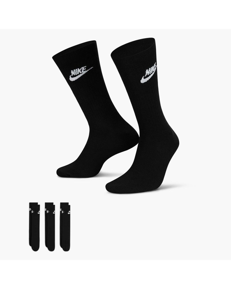 Nike Set di 3 paia di calzini Sportswear Nero Unisex DX5025-010 XL