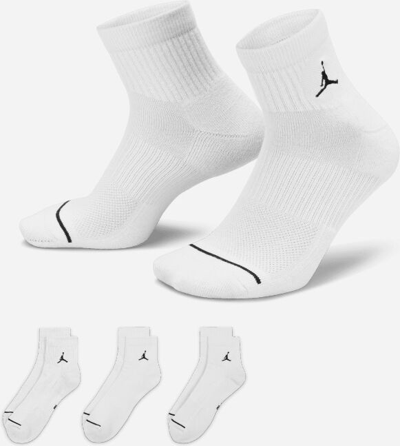 Nike Pacco di calze Jordan Bianco Unisex DX9655-100 XL