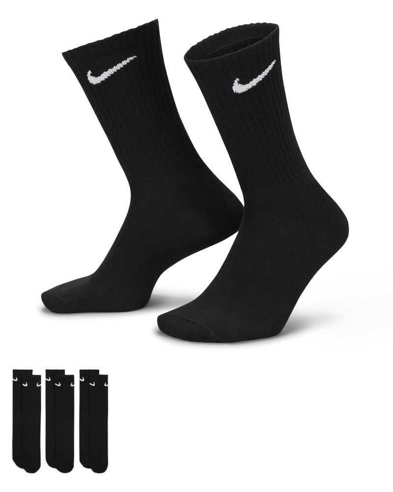 Nike Set di 3 paia di calzini Everyday Nero Unisex SX7676-010 XL