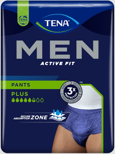 TENA Men Active Fit Slip Assorbente Uomo perdite Urinarie Taglia L 8 Pezzi