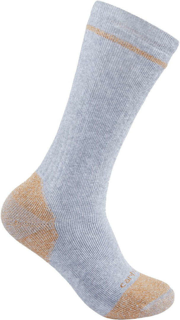 Carhartt Cotton Blend Steel Toe Boot Socken (Confezione da 2) Grigio M L