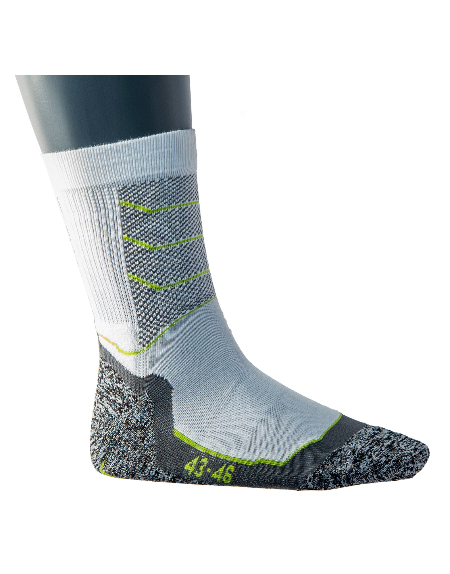 ALPHAZER OUTFIT Technical Sports Sock Colore: Bianco 43/46