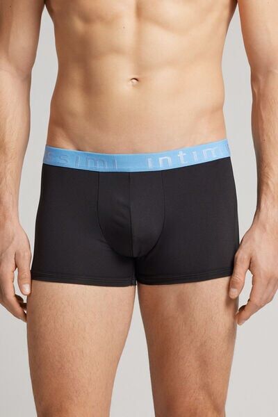 Intimissimi Boxer in Microfibra con Logo Uomo Nero Taglia 7