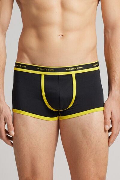 Intimissimi Boxer in Cotone Superior con Logo Uomo Nero Taglia 7