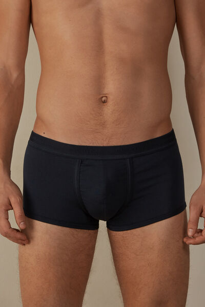 Intimissimi Boxer in Cotone Superior con Logo Uomo Blu Taglia 7