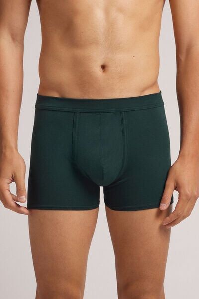 Intimissimi Boxer in Cotone Natural Fresh Uomo Verde Taglia 3