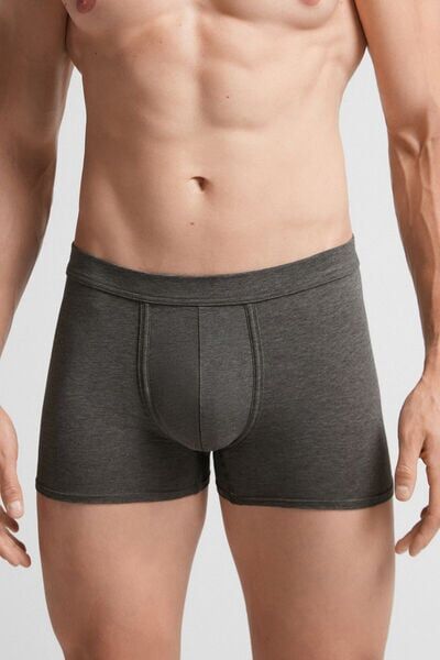 Intimissimi Boxer in Cotone Natural Fresh Uomo Grigio Scuro Taglia 7