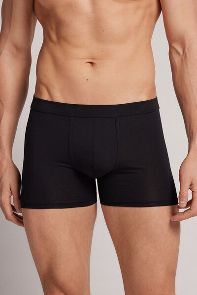 Intimissimi Boxer in Cotone Premium Mercerizzato Uomo Nero Taglia 5