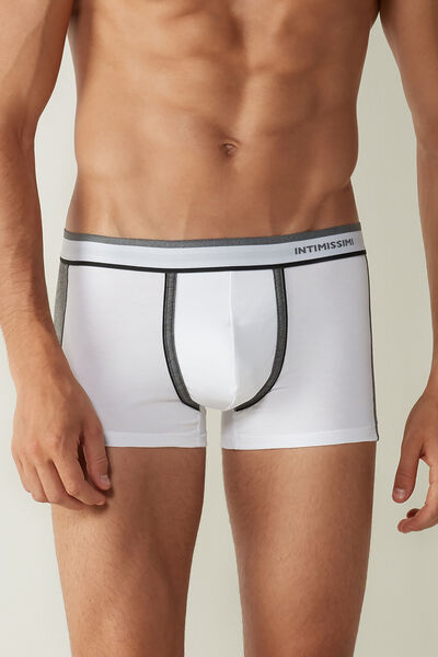 Intimissimi Boxer in Cotone Superior Bicolour Uomo Grigio Taglia 5