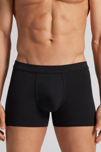 Intimissimi Boxer in Cotone Superior Uomo Nero Taglia 5