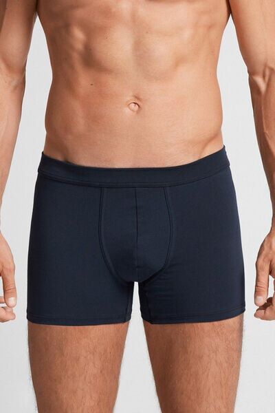 Intimissimi Boxer in Cotone Superior Uomo Blu Taglia 4