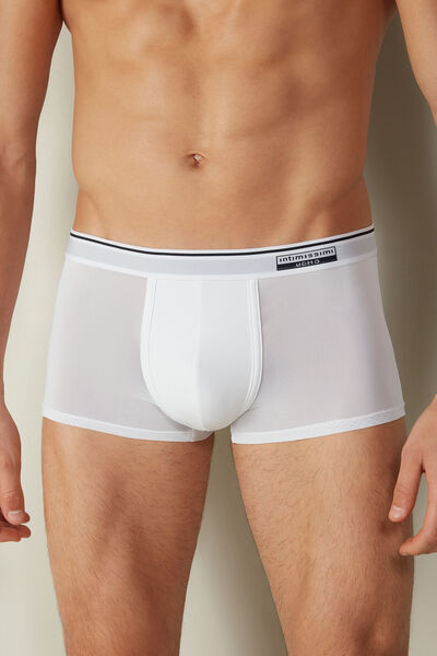 Intimissimi Boxer Super Fresh in Microrete Uomo Bianco Taglia 5