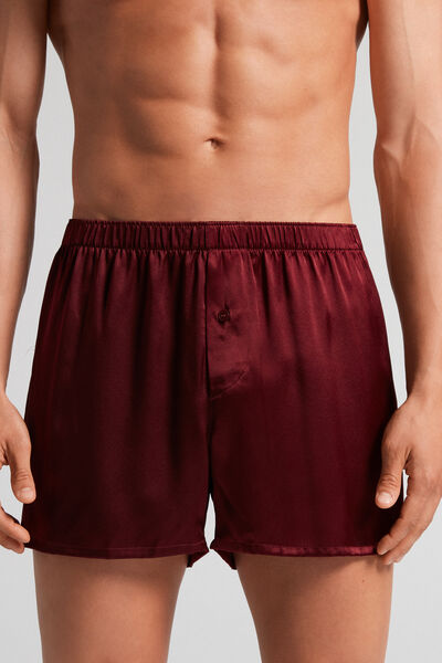 Intimissimi Boxer in Seta Uomo Rosso Taglia XL