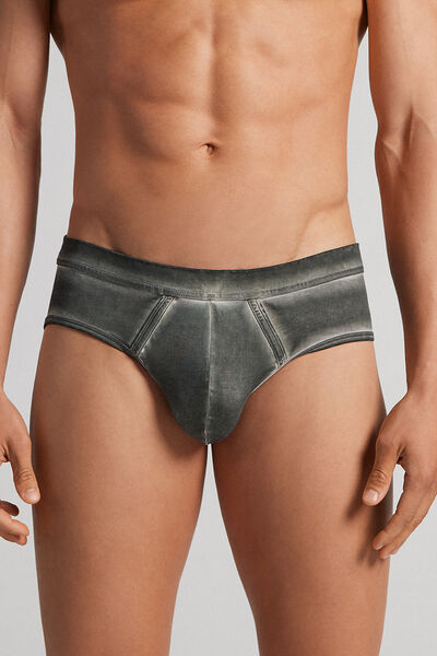 Intimissimi Slip in Cotone Natural Fresh Uomo Grigio Taglia 6