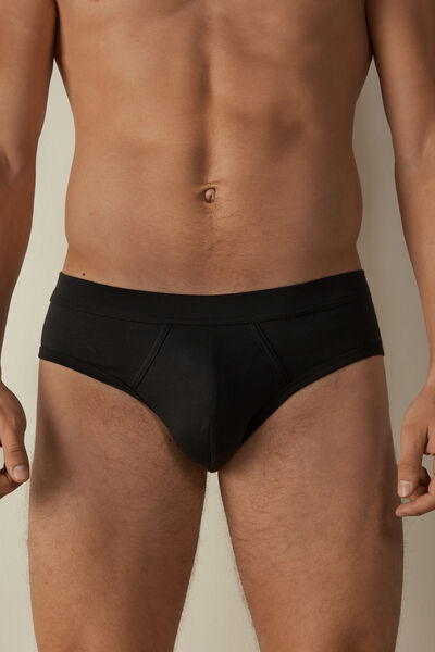 Intimissimi Slip in Cotone Superior Uomo Nero Taglia 3