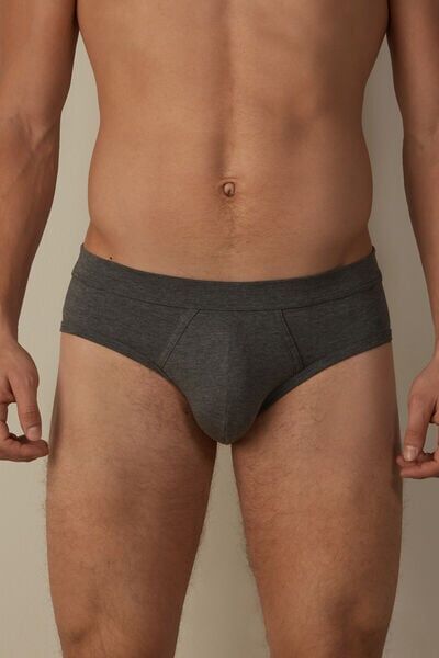 Intimissimi Slip in Cotone Superior Uomo Grigio Scuro Taglia 3