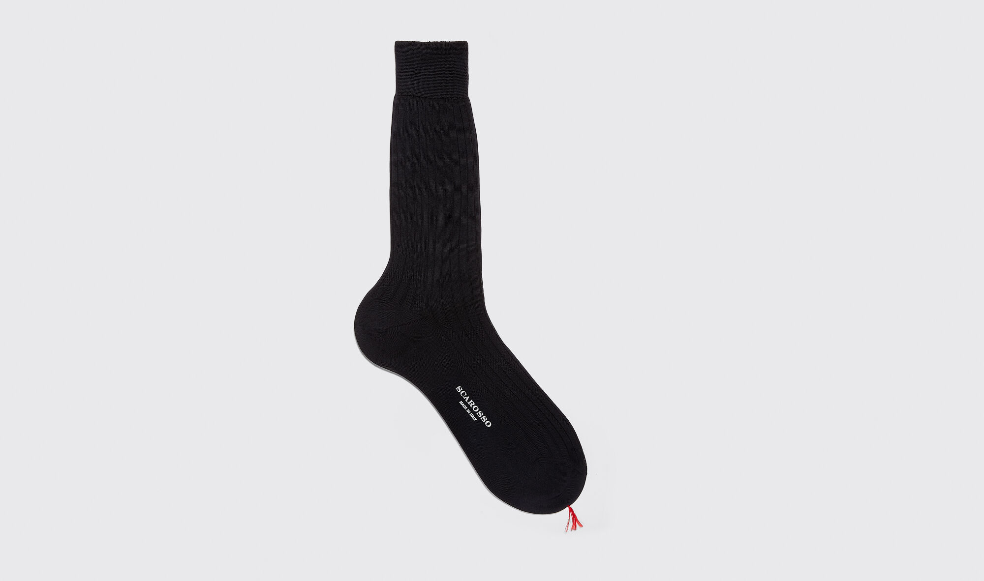Scarosso Navy Cotton Calf Socks - Uomo Calze Blu Navy - Cotone 46-47