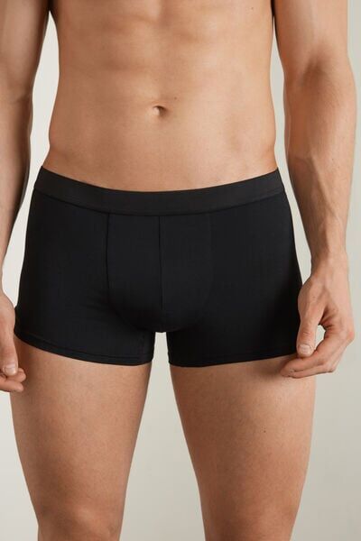 Tezenis Boxer in Cotone Elasticizzato Uomo Nero Tamaño S