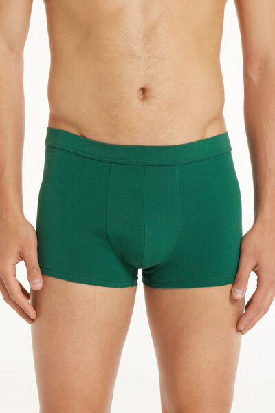 Tezenis Boxer in Cotone Elasticizzato Uomo Verde Tamaño L