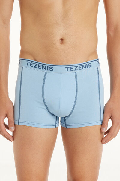 Tezenis Boxer in Cotone Cuciture a Contrasto con Logo Uomo Stampa Tamaño XL