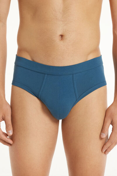 Tezenis Slip in Leggerissimo in Cotone Extrafine Uomo Blu Tamaño S