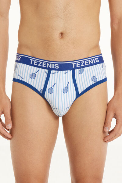 Tezenis Slip Cotone Stampato con Logo Uomo Stampa Tamaño M