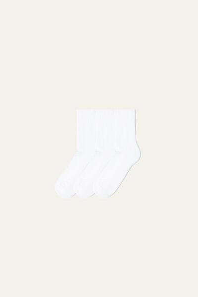 Tezenis 3 X Calzino Corto Sportivo Uomo Bianco