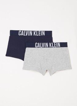 Calvin Klein Boxershort met logoband in 2-pack - Grijs